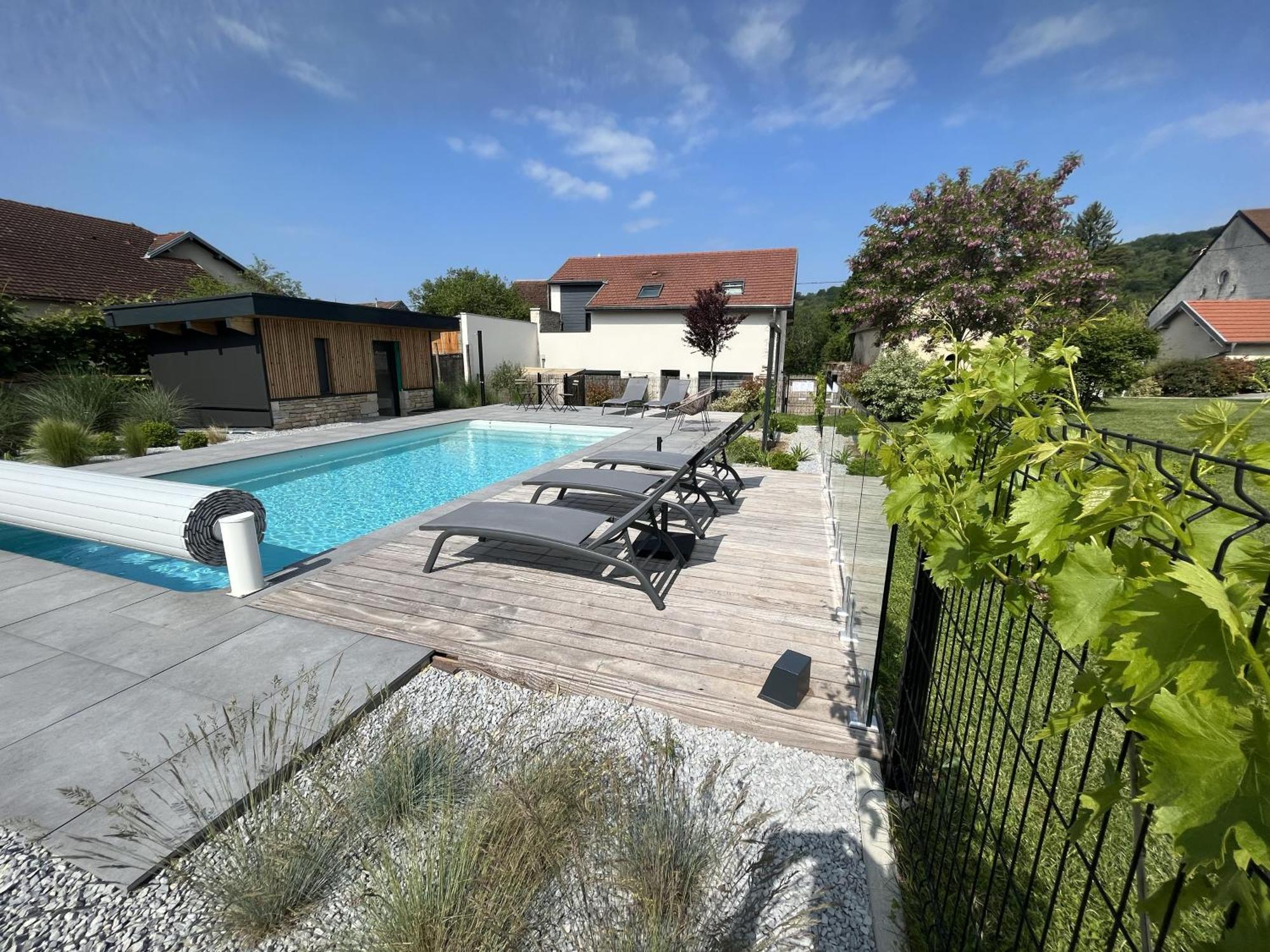 Appart-Hotel N 3 Avec Terrasse, Piscine, Petit-Dejeuner Et Parking Prive Chouzelot Luaran gambar